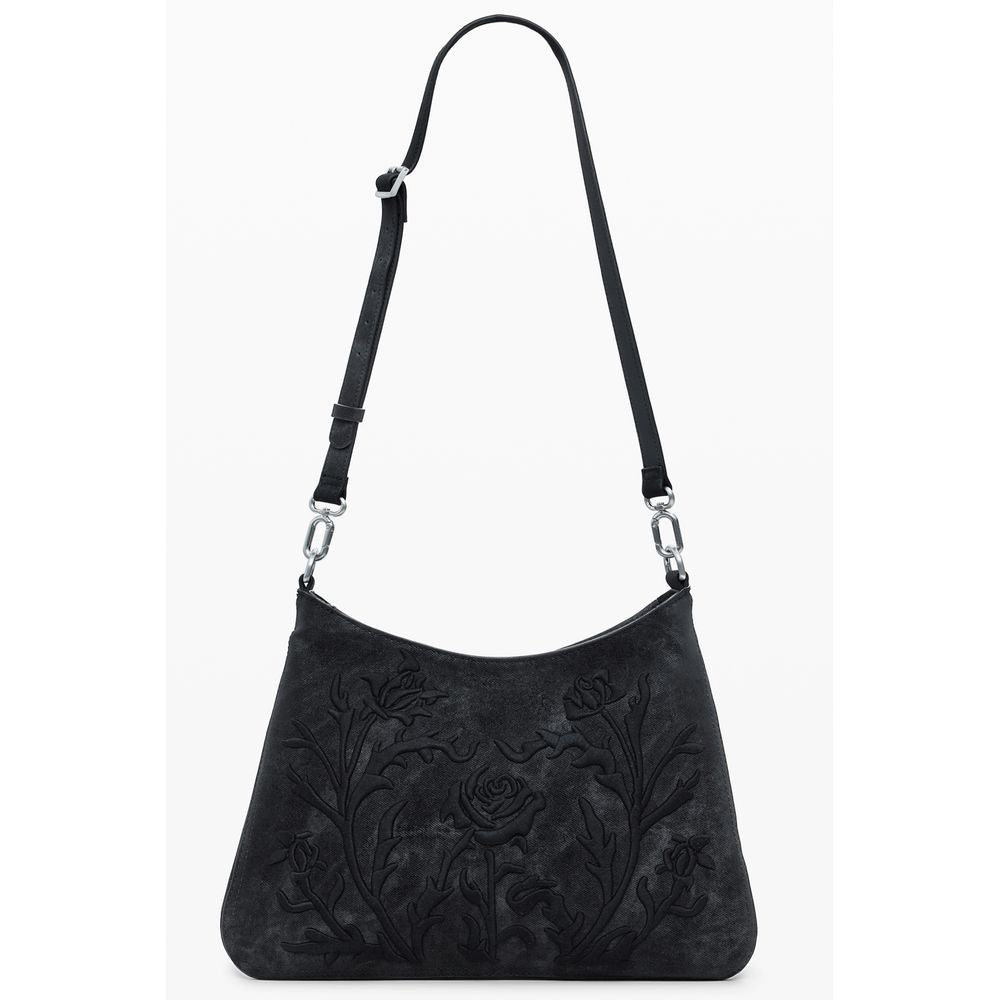 Desigual Black Polyethylene Women Handbag LUNESCAPE