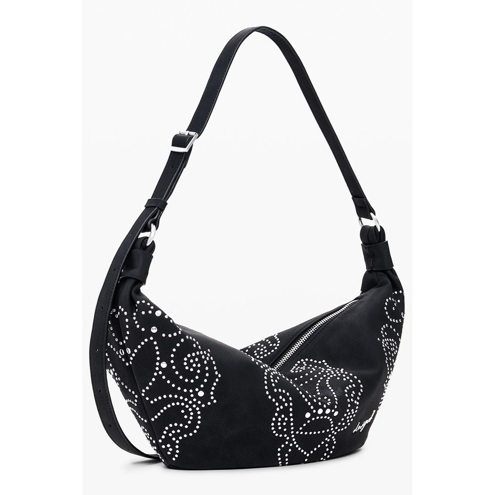 Desigual Nero Poliuretano Women Handbag LUNESCAPE