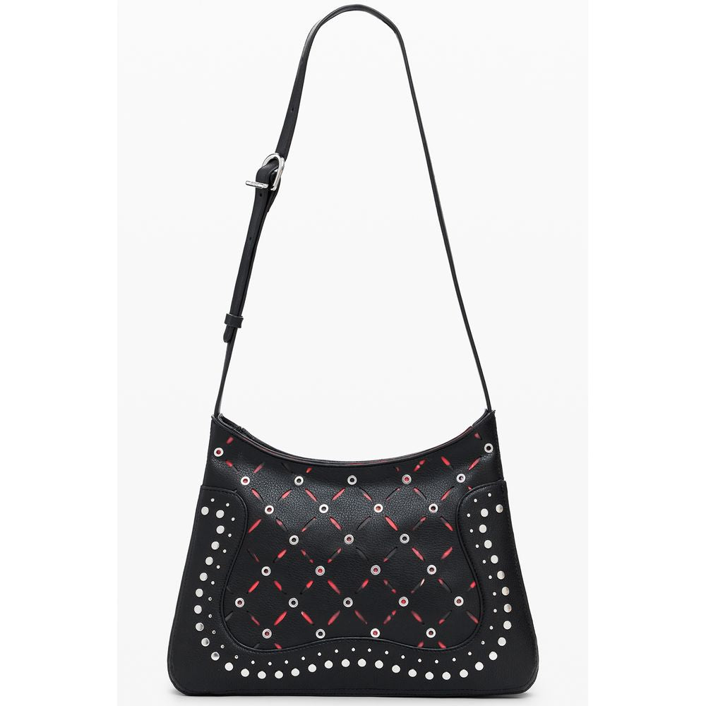Desigual Black Polyethylene Women Handbag LUNESCAPE
