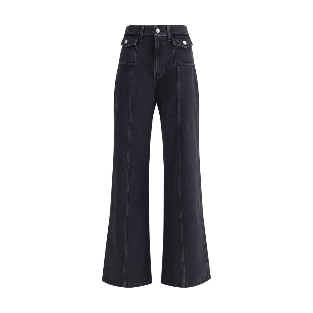 7FOR Black Cotton Jeans Denim LUNESCAPE