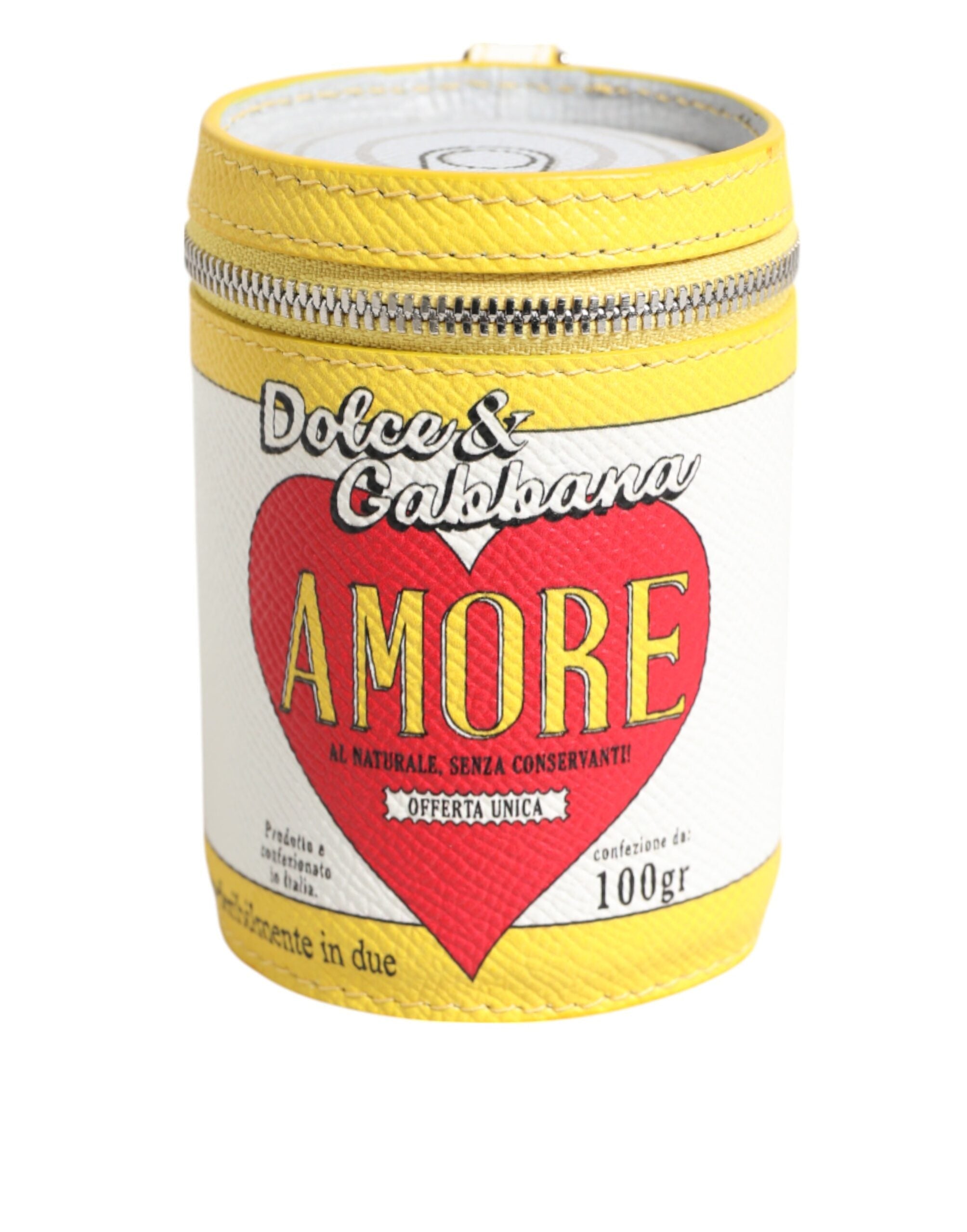 Dolce & Gabbana Amore Leather Multicolor Bag Charm Coin Case Keychain Keyring LUNESCAPE