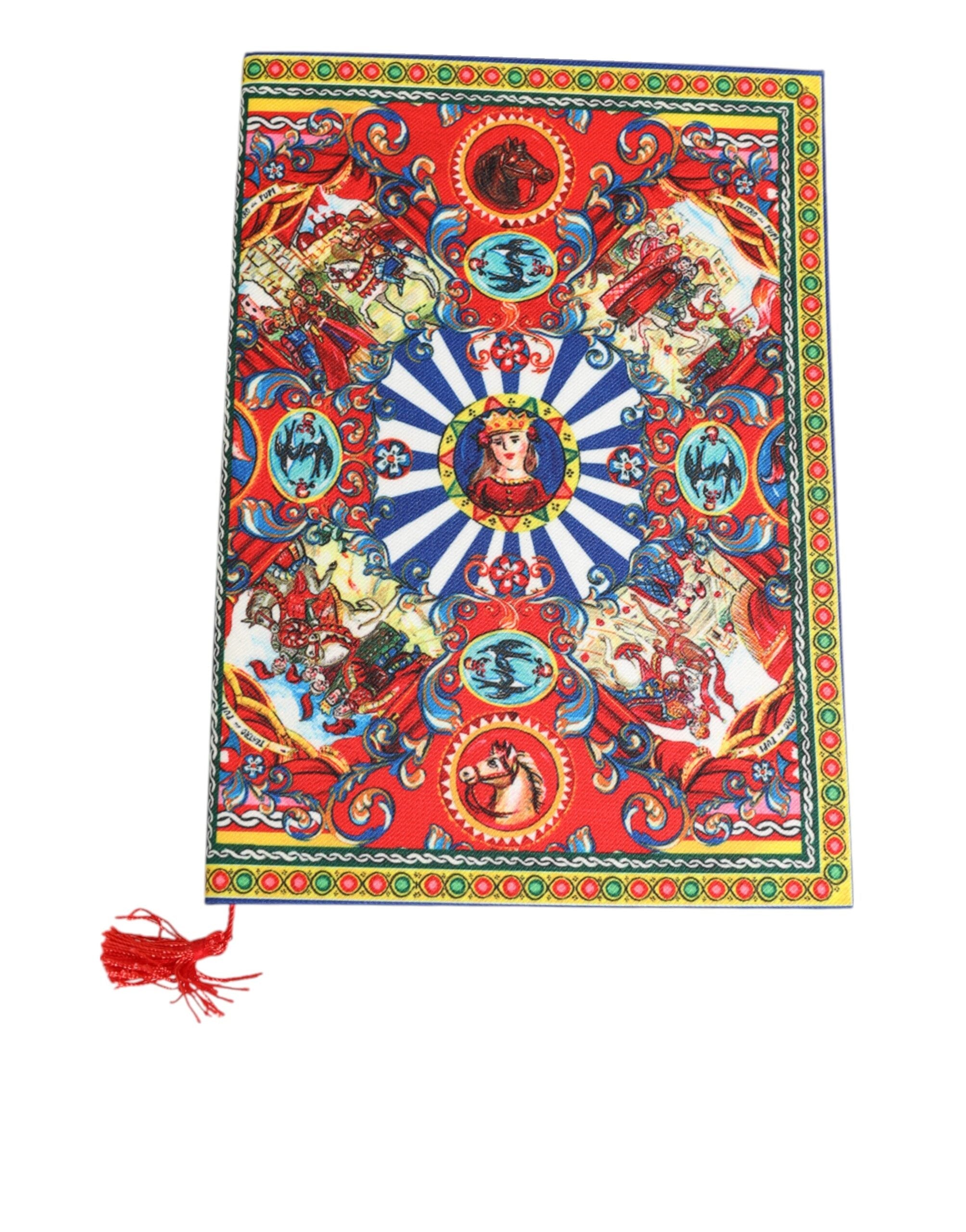 Dolce & Gabbana Multicolor Sicilian Carretto Print Journal Notebook LUNESCAPE