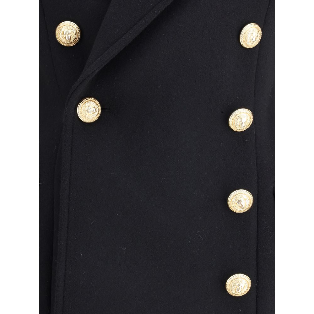 Balmain wool and cashmere double-breasted Trench Coat LUNESCAPE