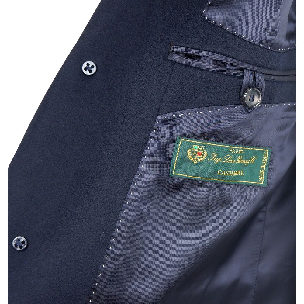 Made in Italy Blue Cashmere Jacket LUNESCAPE
