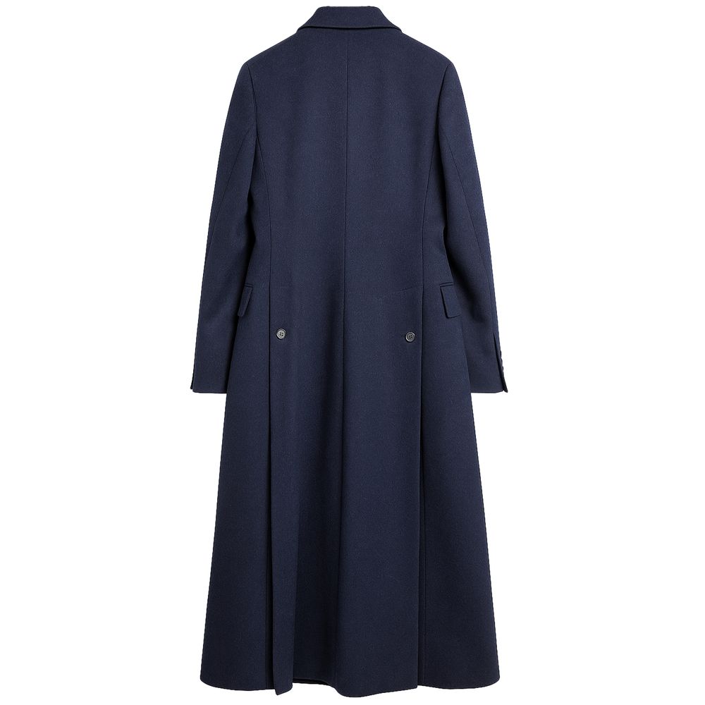 Made in Italy Blue Wool Jackets & Coat LUNESCAPE