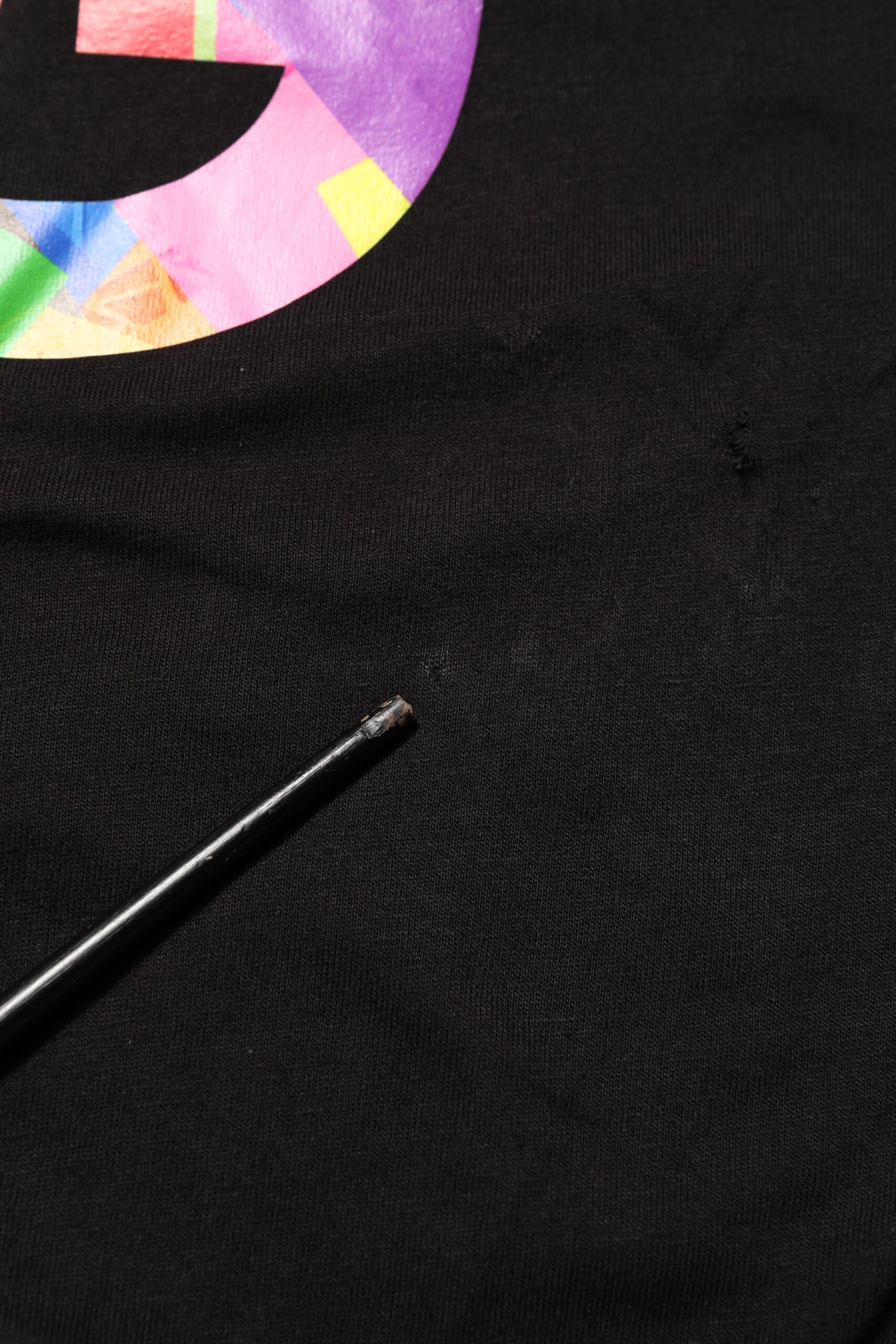 Dolce & Gabbana Black Logo Print Cotton Crew Neck T-shirt LUNESCAPE