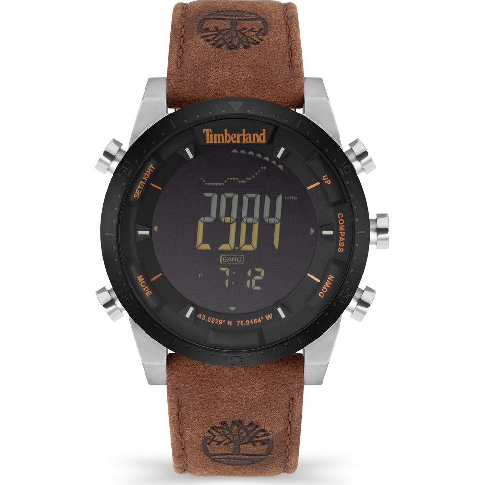 Timberland Brown Leather Watch LUNESCAPE