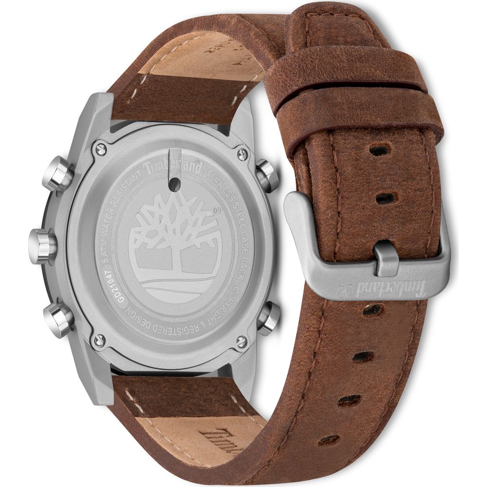 Timberland Brown Leather Watch LUNESCAPE