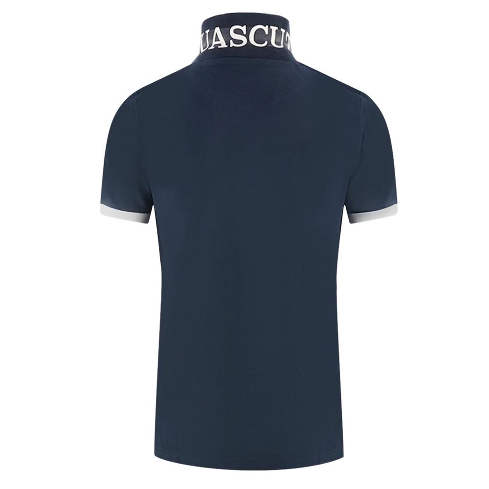 Aquascutum Blue Cotton Polo Shirt LUNESCAPE