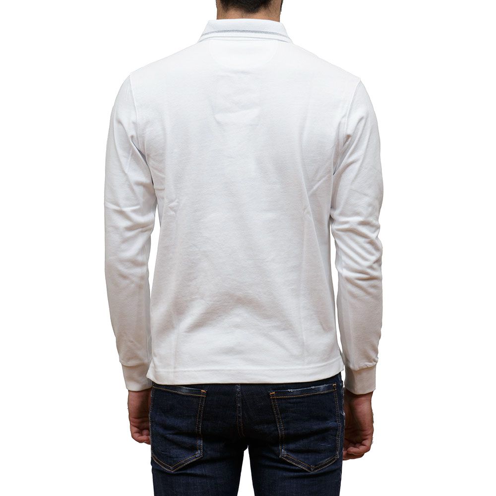 La Martina White Cotton Polo Shirt LUNESCAPE