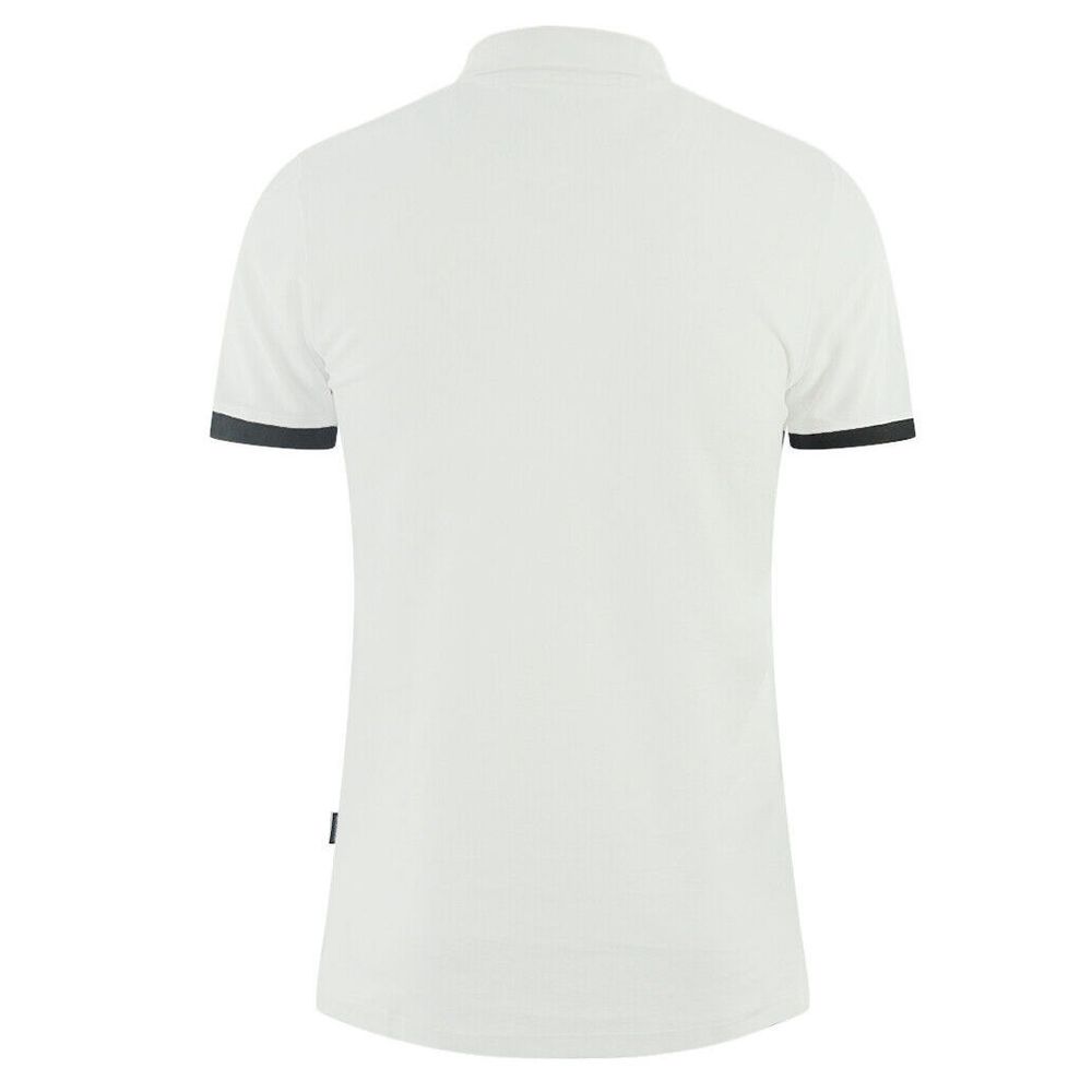 Aquascutum White Cotton Polo Shirt LUNESCAPE