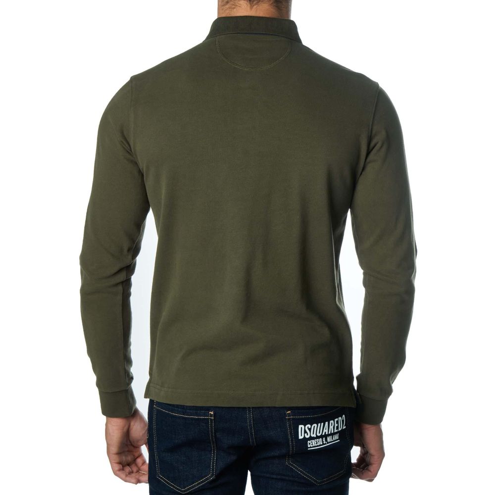 La Martina Green Cotton Polo Shirt LUNESCAPE