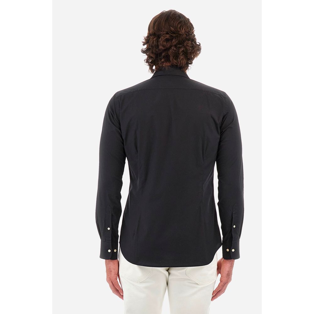 La Martina Blue Cotton Shirt LUNESCAPE