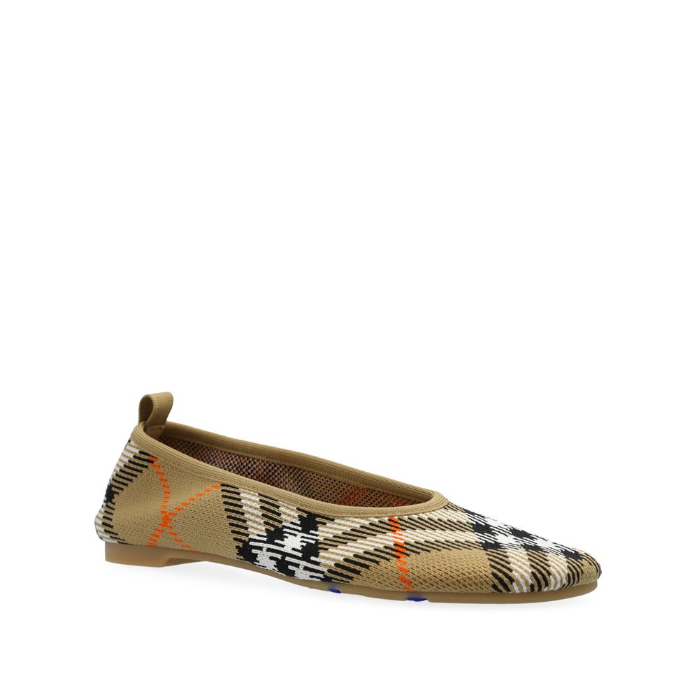 Burberry Checkered Knitted Ballerina Flat LUNESCAPE