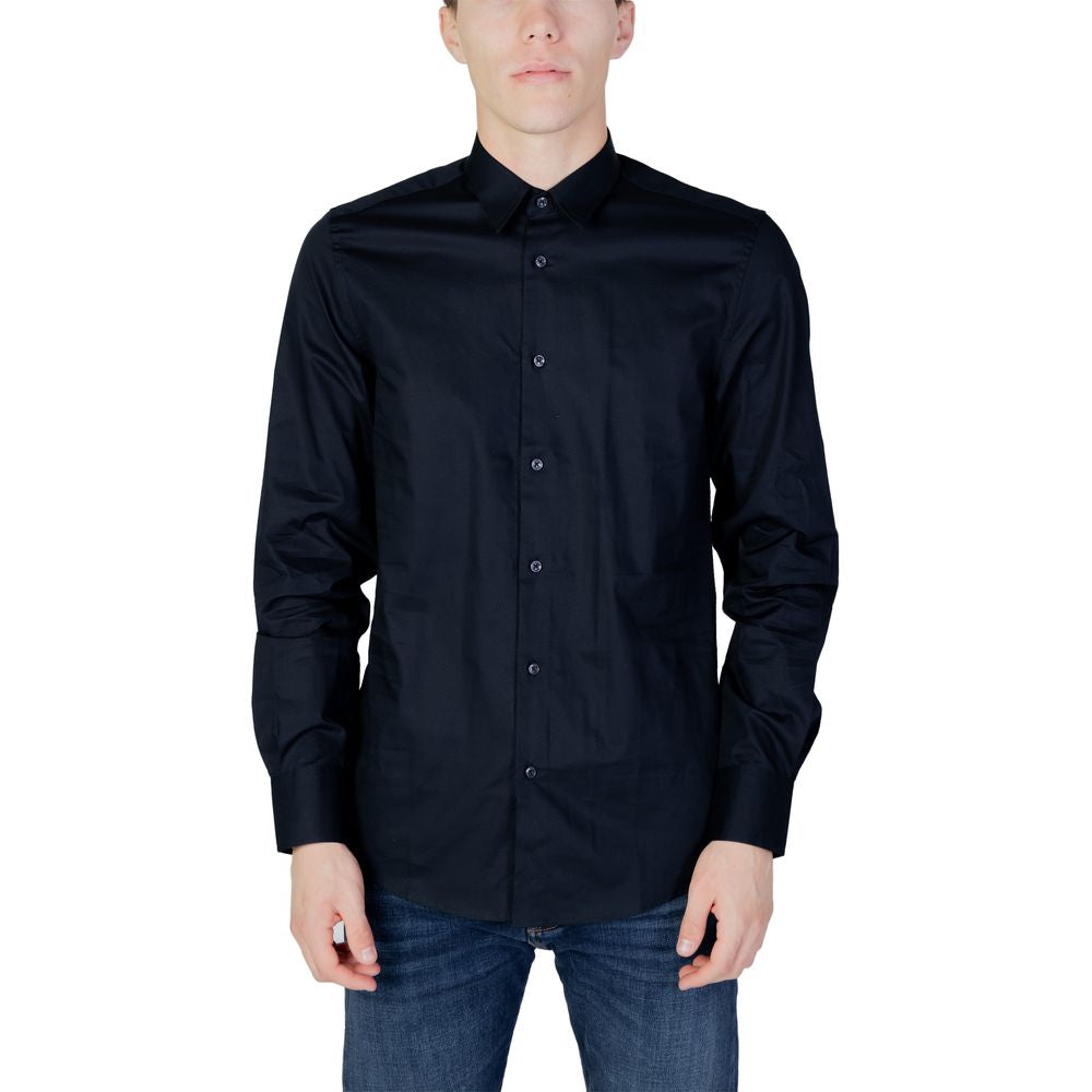Antony Morato Blue Cotton Shirt LUNESCAPE