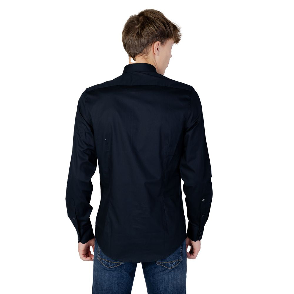 Antony Morato Blue Cotton Shirt LUNESCAPE