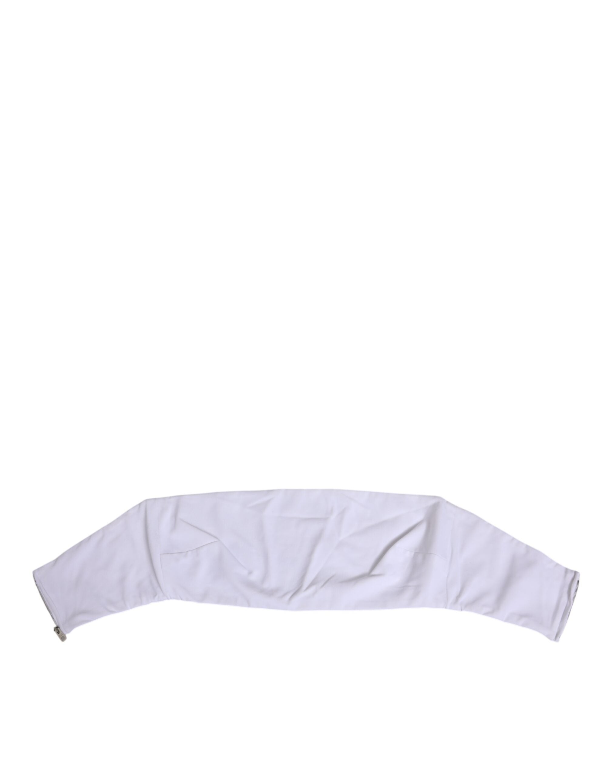 Dolce & Gabbana White Nylon Strapless Corset Top Underwear