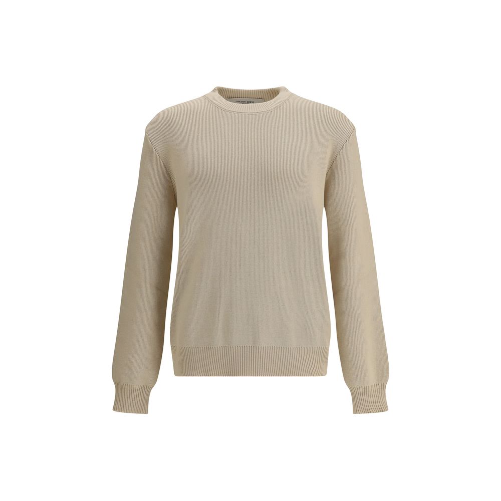 Golden Goose Beige Cotton Sweatshirt LUNESCAPE