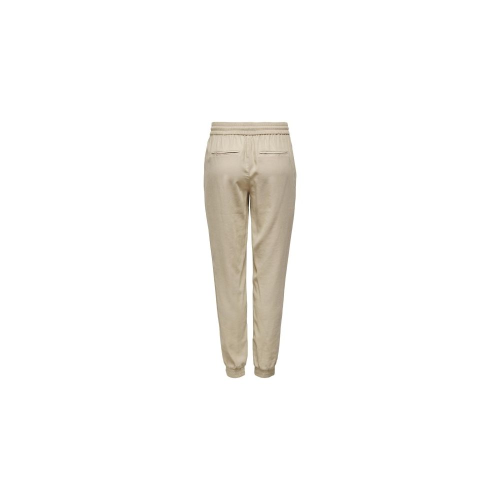 Only Beige Viscose Pant LUNESCAPE