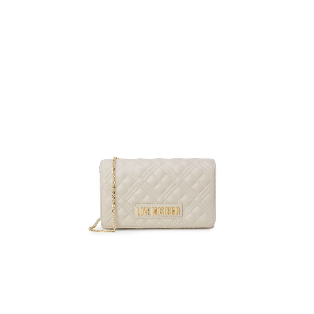 Love Moschino Beige Polyethylene Handbag LUNESCAPE