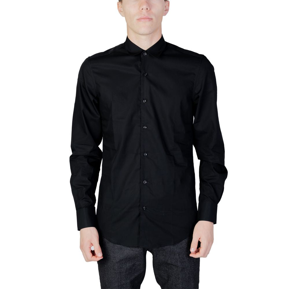 Antony Morato Black Cotton Shirt LUNESCAPE