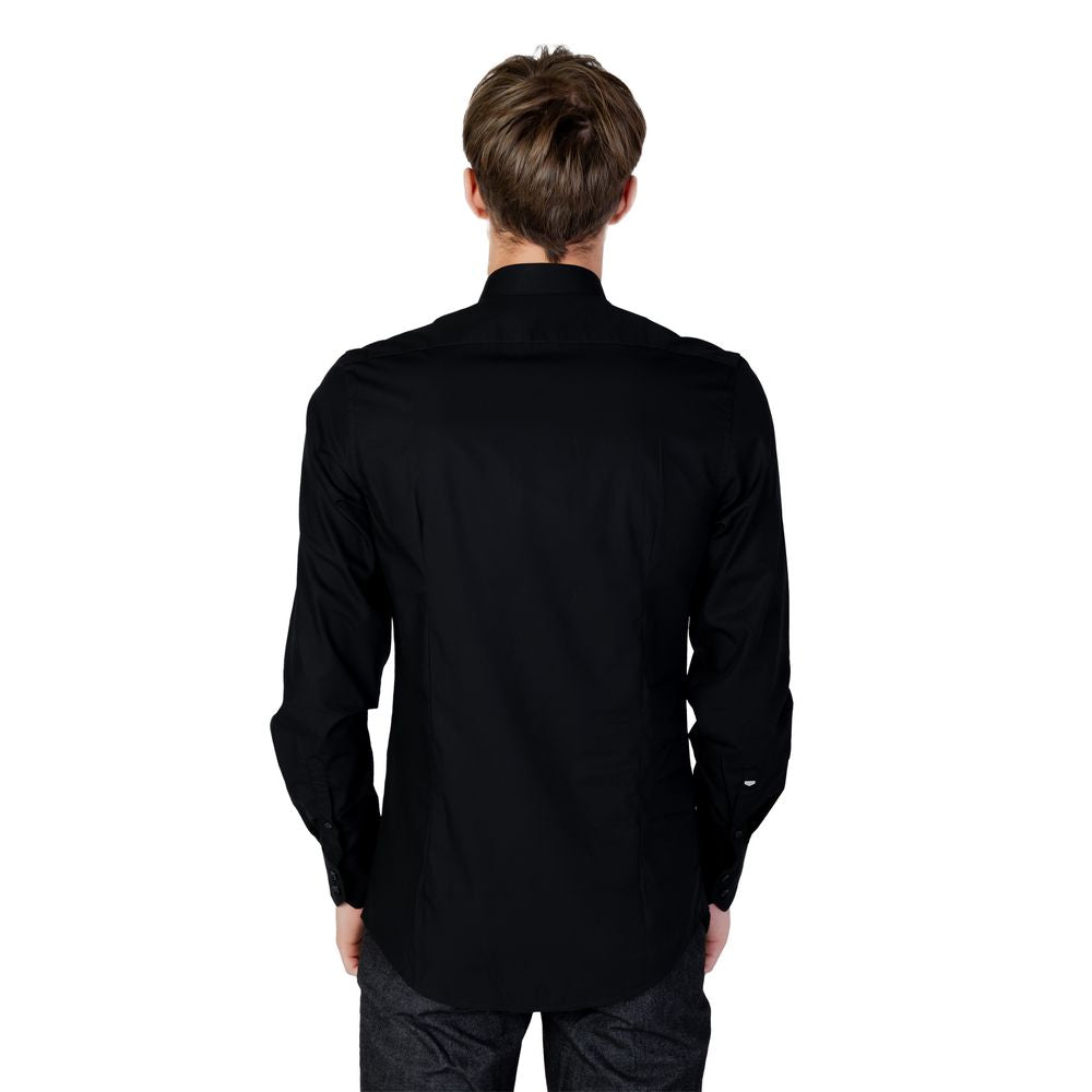 Antony Morato Black Cotton Shirt LUNESCAPE