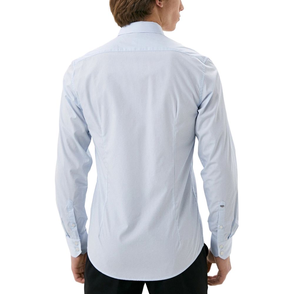Antony Morato Blue Cotton Shirt LUNESCAPE