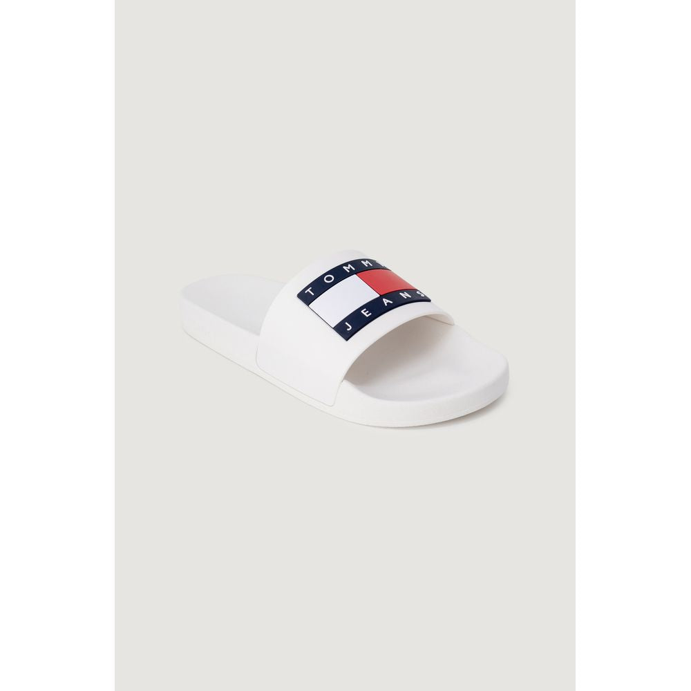 Tommy Hilfiger Jeans White Polyethylene Slipper LUNESCAPE