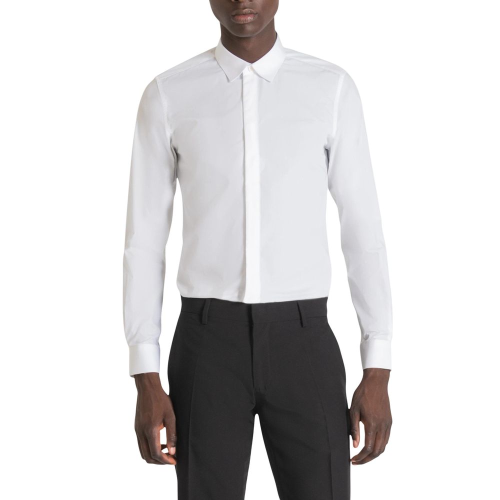 Antony Morato White Cotton Shirt LUNESCAPE