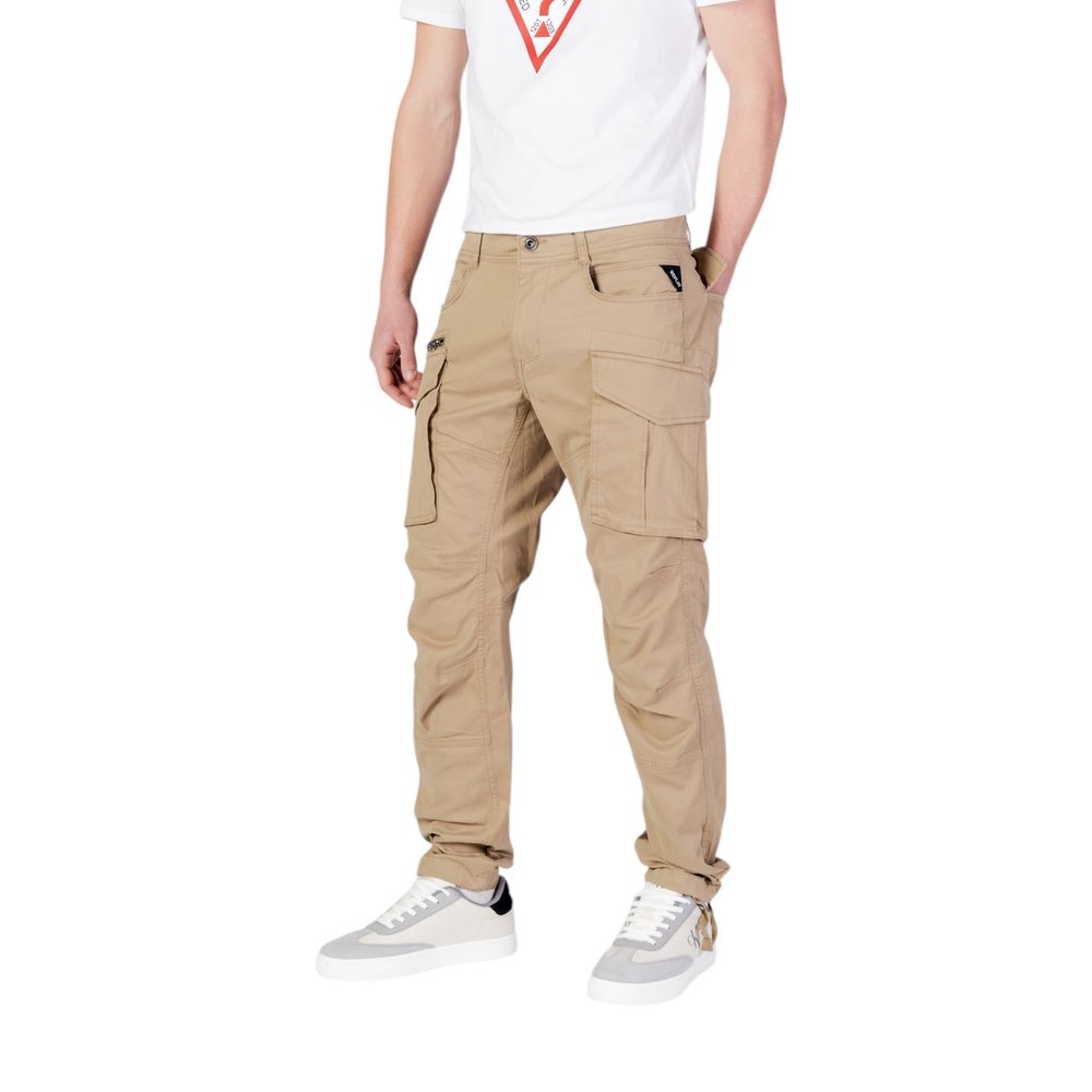 Replay Beige Cotton Cargo Pants