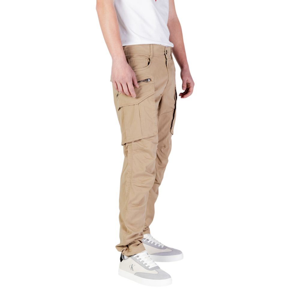Replay Beige Cotton Cargo Pants