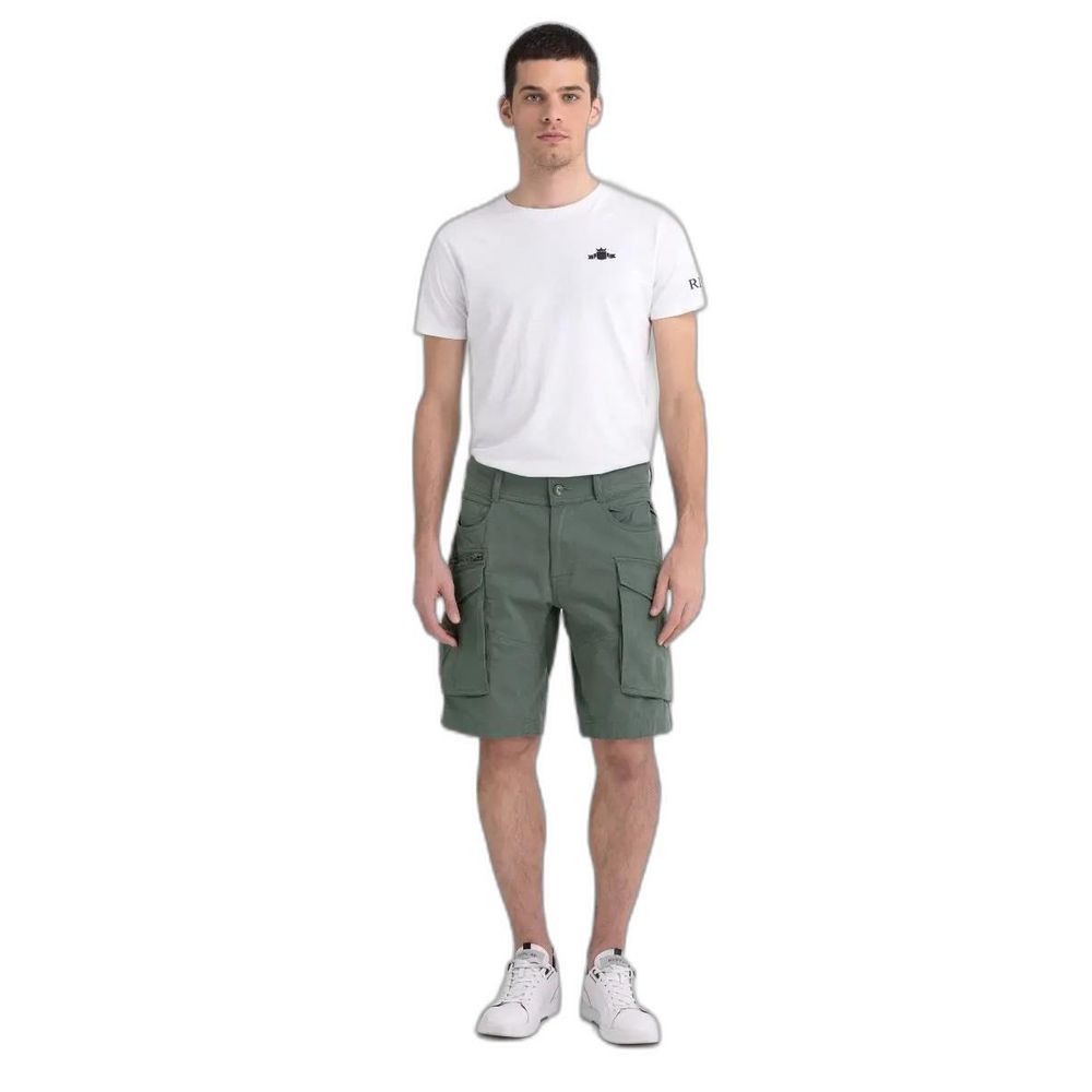 Replay Green Cotton Bermuda LUNESCAPE