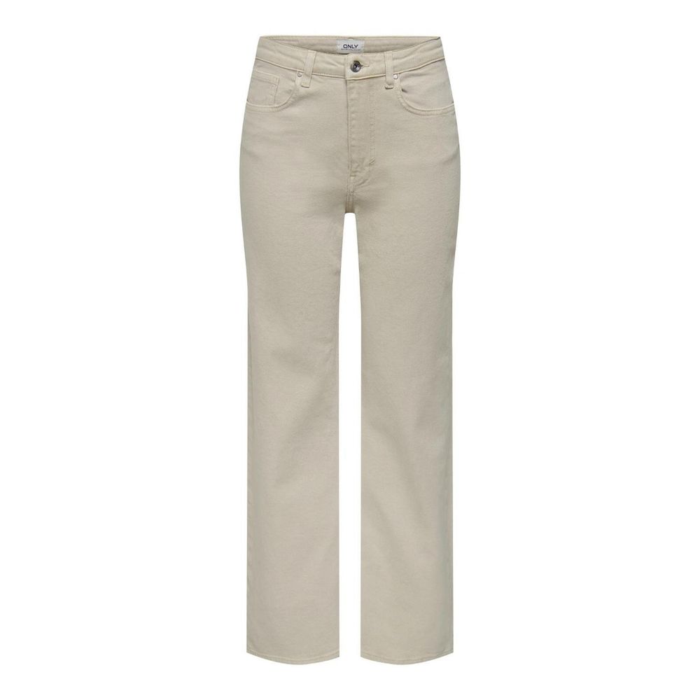 Only Beige Cotton Relaxed Fit Jean LUNESCAPE