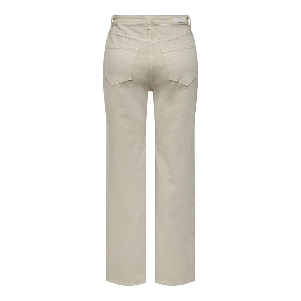 Only Beige Cotton Relaxed Fit Jean LUNESCAPE
