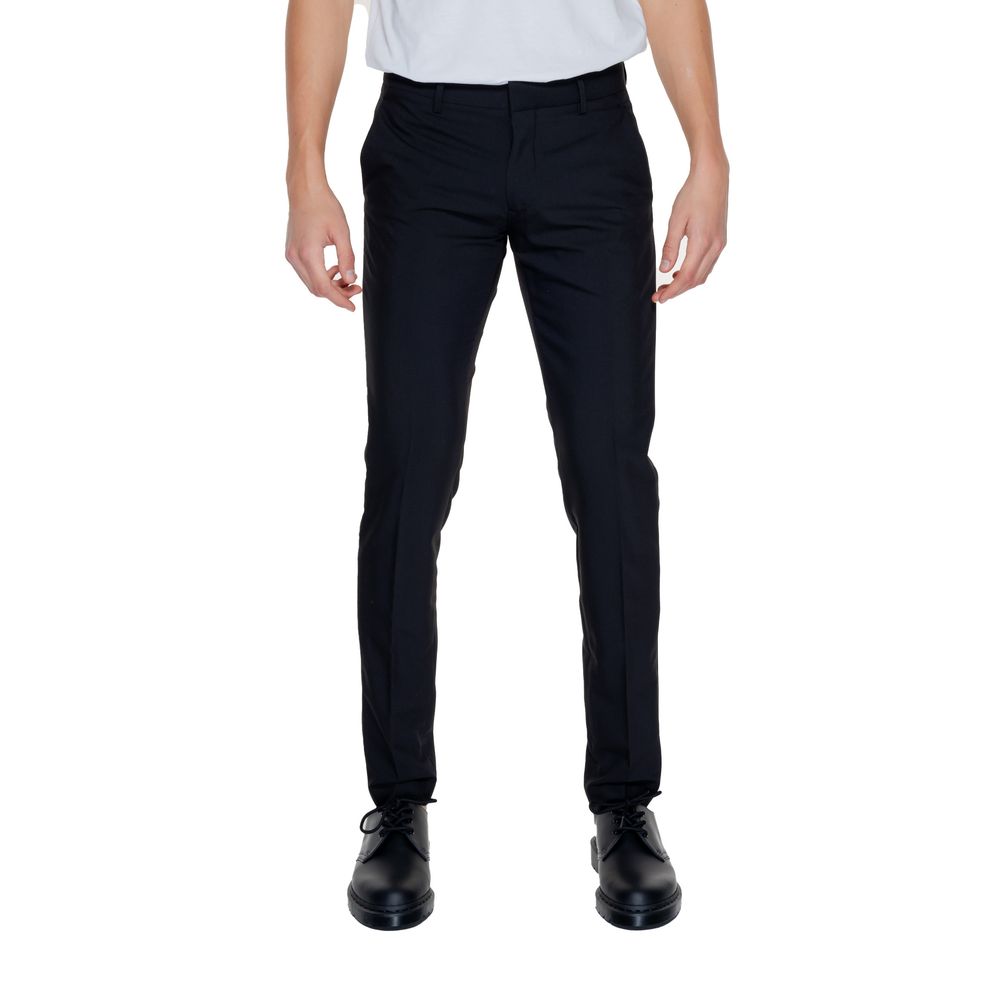 Antony Morato Black Polyester Pant LUNESCAPE