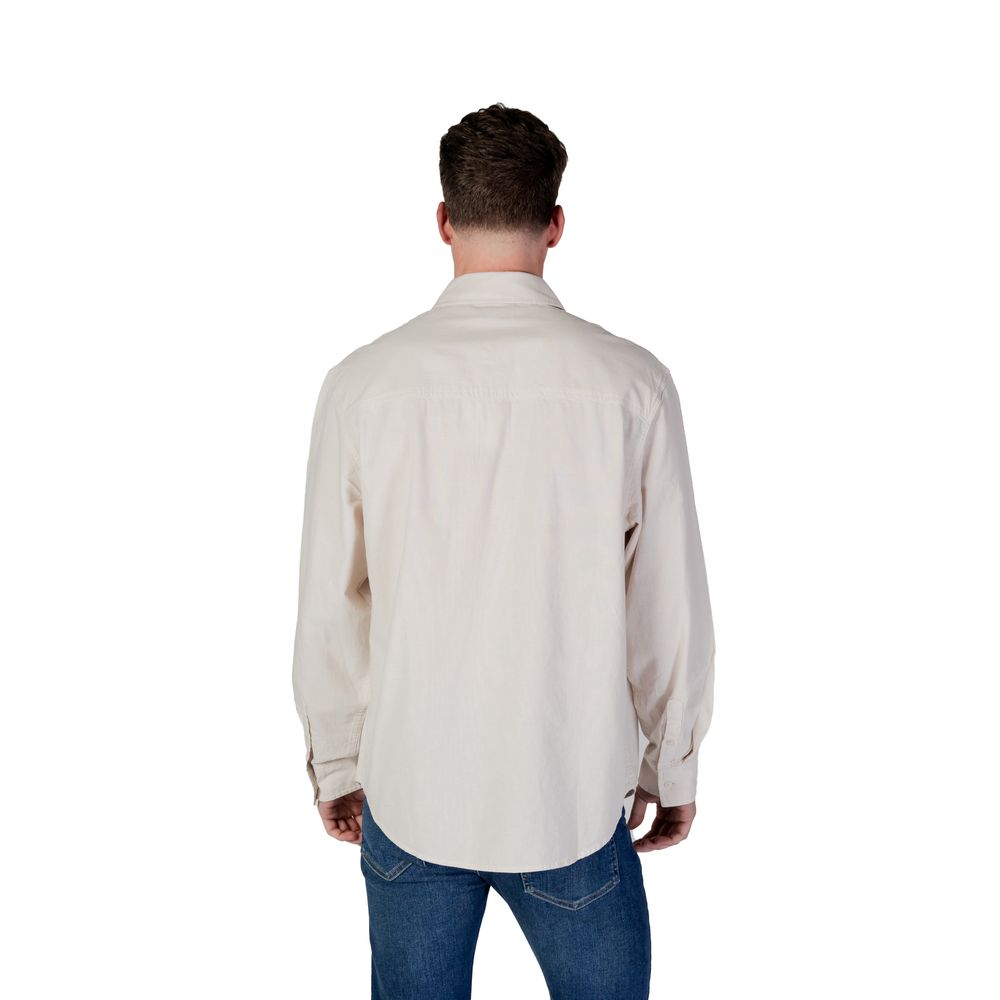 Calvin Klein Jeans Beige Recycled Cotton Shirt LUNESCAPE