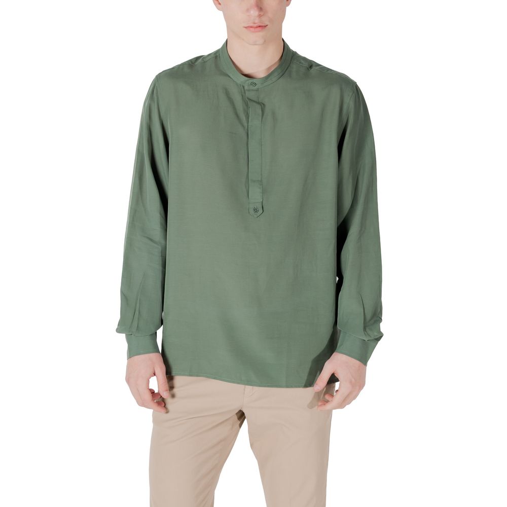 Antony Morato Green Lyocell Shirt LUNESCAPE