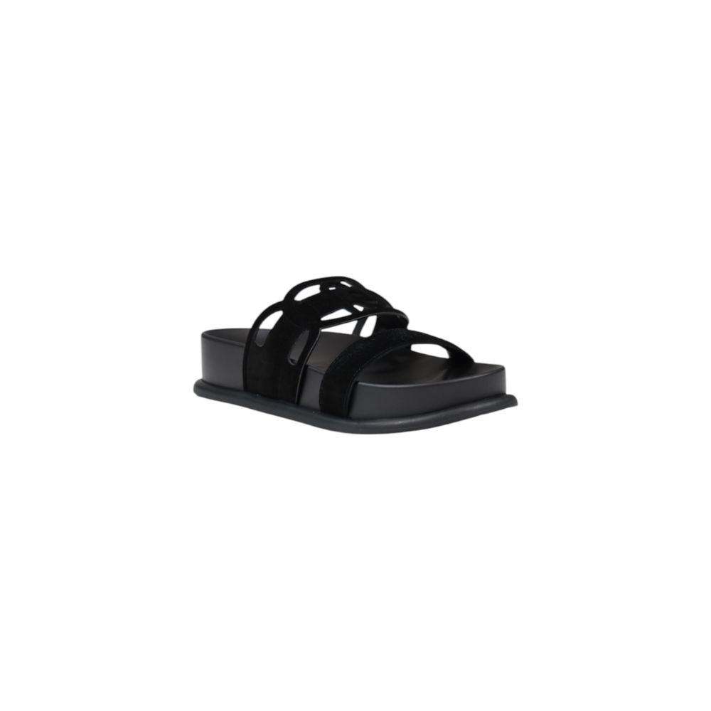 Liu Jo Black Leather Sandal LUNESCAPE