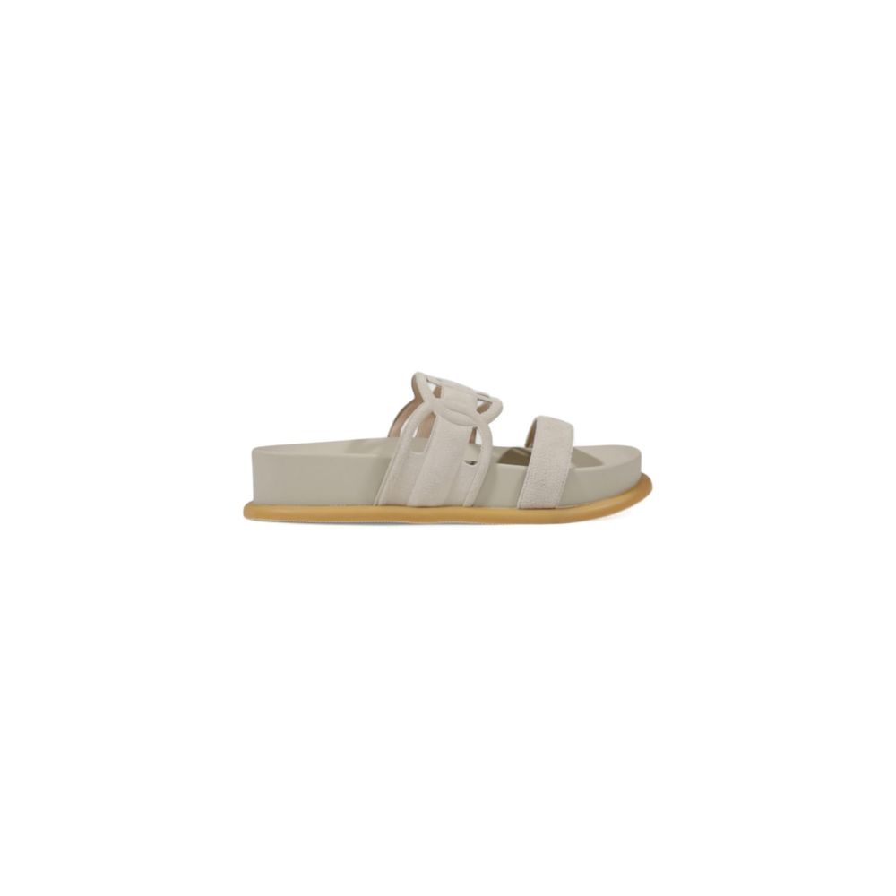 Liu Jo Gray Leather Sandal LUNESCAPE