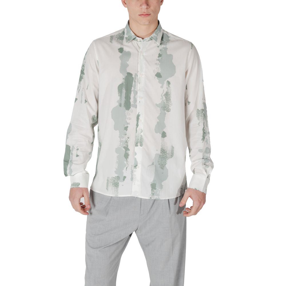 Antony Morato Green Viscose Shirt LUNESCAPE