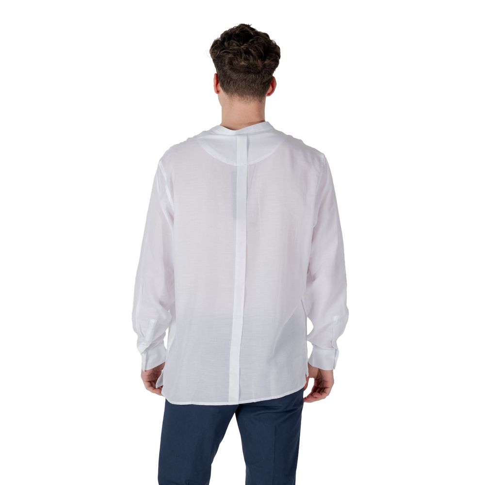 Antony Morato White Lyocell Shirt LUNESCAPE
