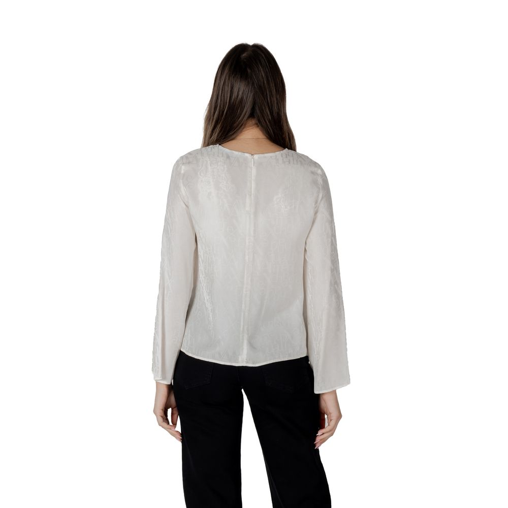 Armani Exchange Cream Viscose Blouse LUNESCAPE