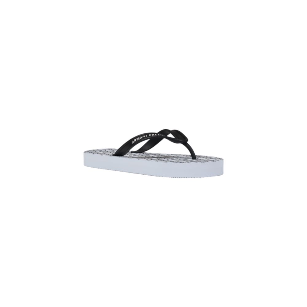 Armani Exchange White Rubber Flip-Flop Sandal LUNESCAPE