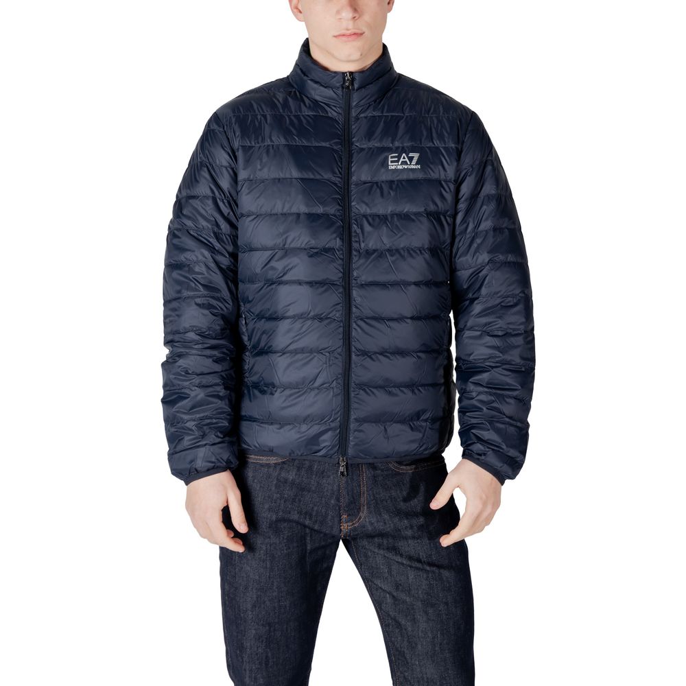 EA7 Emporio Armani Blue Polyamide Jackets & Coat LUNESCAPE