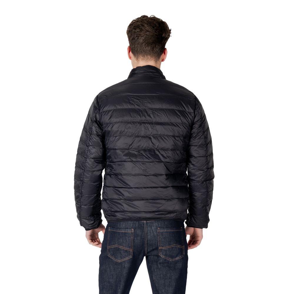 EA7 Emporio Armani Black Polyamide Jackets & Coat LUNESCAPE