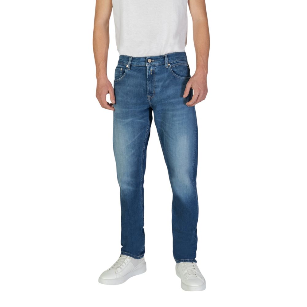 Replay Blue Cotton Slim Fit Jean LUNESCAPE