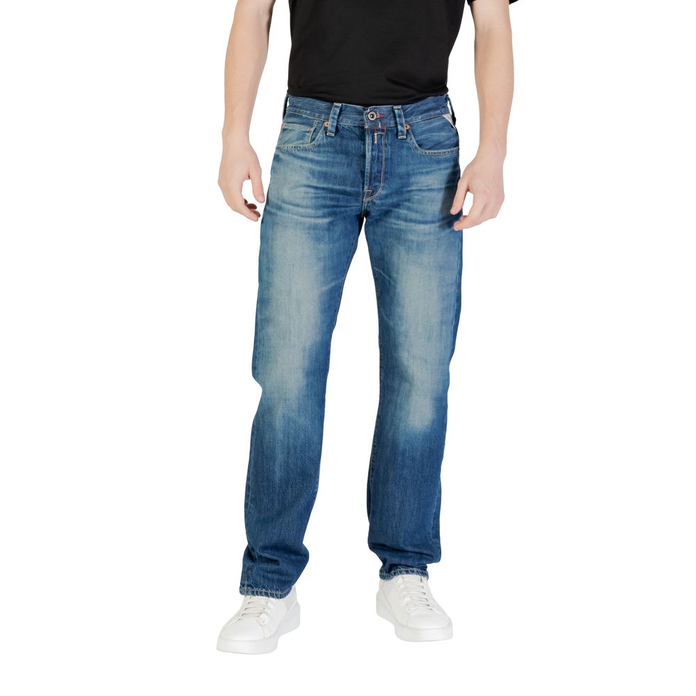 Replay Blue Cotton Relaxed Fit Jean LUNESCAPE
