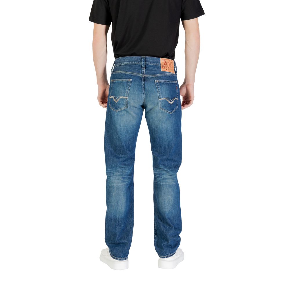 Replay Blue Cotton Relaxed Fit Jean LUNESCAPE