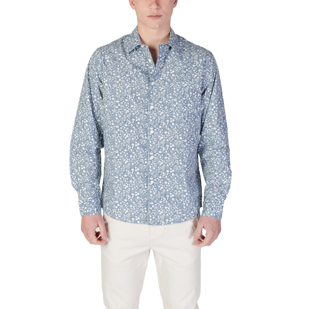 Replay Light Blue Cotton Shirt LUNESCAPE