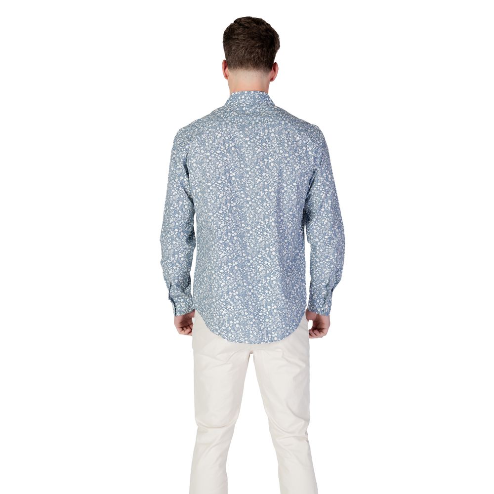 Replay Light Blue Cotton Shirt LUNESCAPE